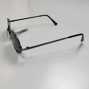 Lunettes de soleil Y2K Ovales Métal Brossé Chiffres Romains Branches Fines