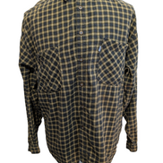 Chemise LEVI'S Flanelle à Carreaux Jaune et Noir Manches Longues - Taille L