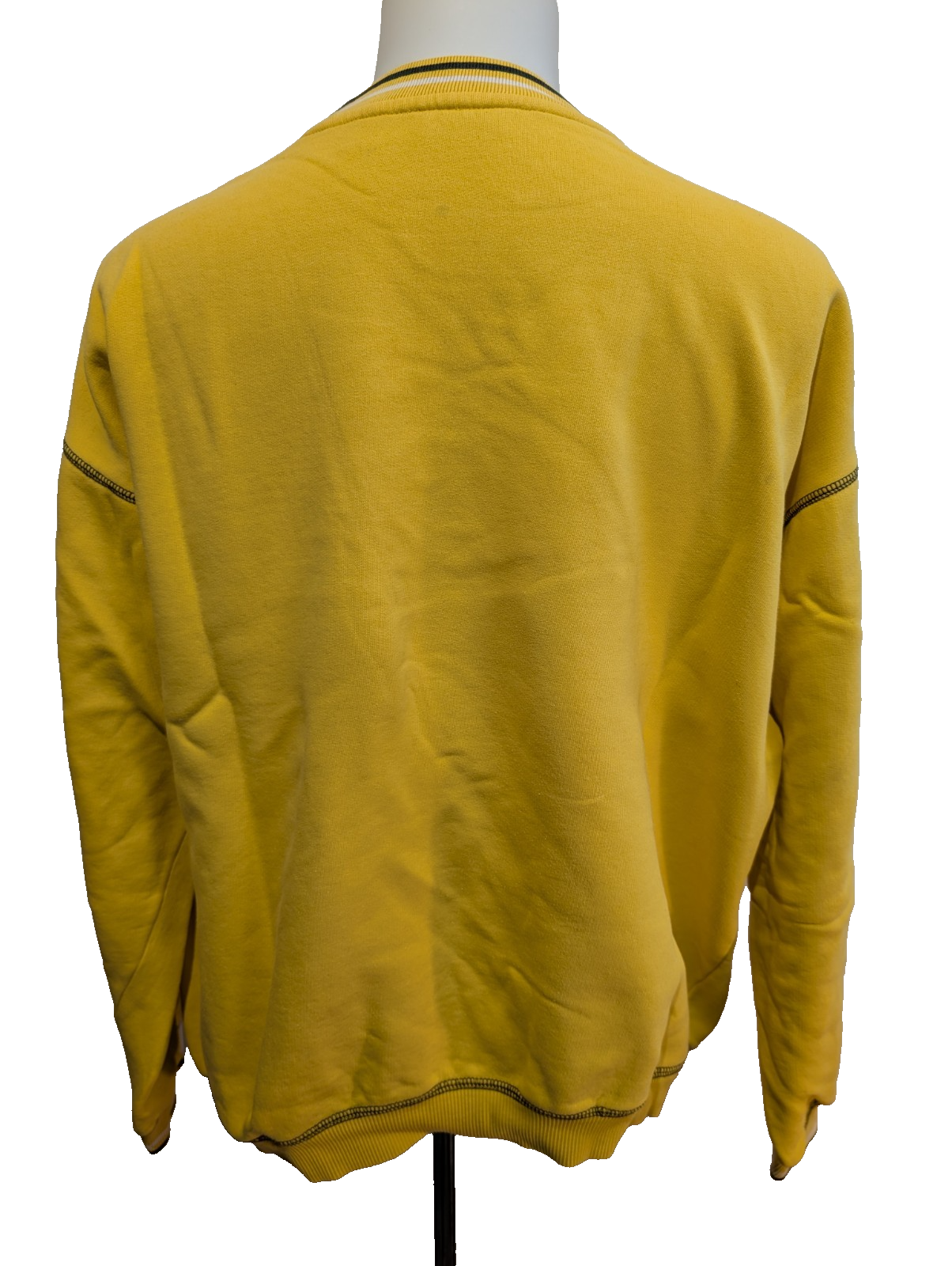 Sweat Fila Vintage 90s - Pull Jaune Éclatant Retro Streetwear - Taille L