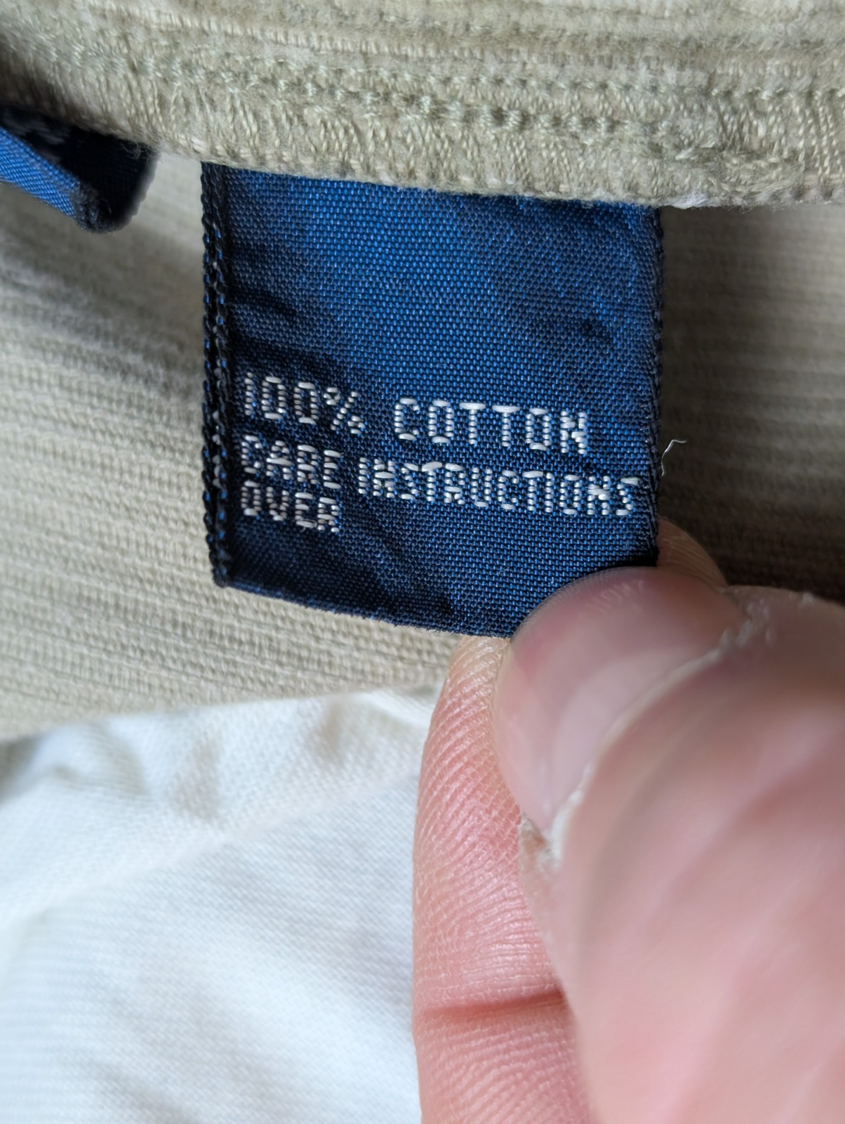 Pantalon Velours Fin Cargo Polo Ralph Lauren W35 L32 Crème Très Bon État