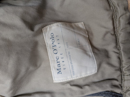 Marc O'Polo Veste Blouson Coton Crème Beige M Capuche Col Field Jacket | 313BSR