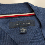 Gilet Tommy Hilfiger Bleu Marine Boutonné 2 Poches - Taille 3XL
