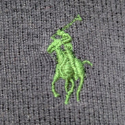 Pull Polo Ralph Lauren Bleu Marine Logo Vert - Style Sweat-Shirt - Taille XL