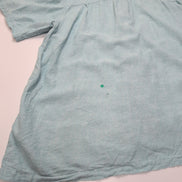 Chemise Hawaïenne Haggar XL Vert Pâle Lin Rayonne Manches Courtes