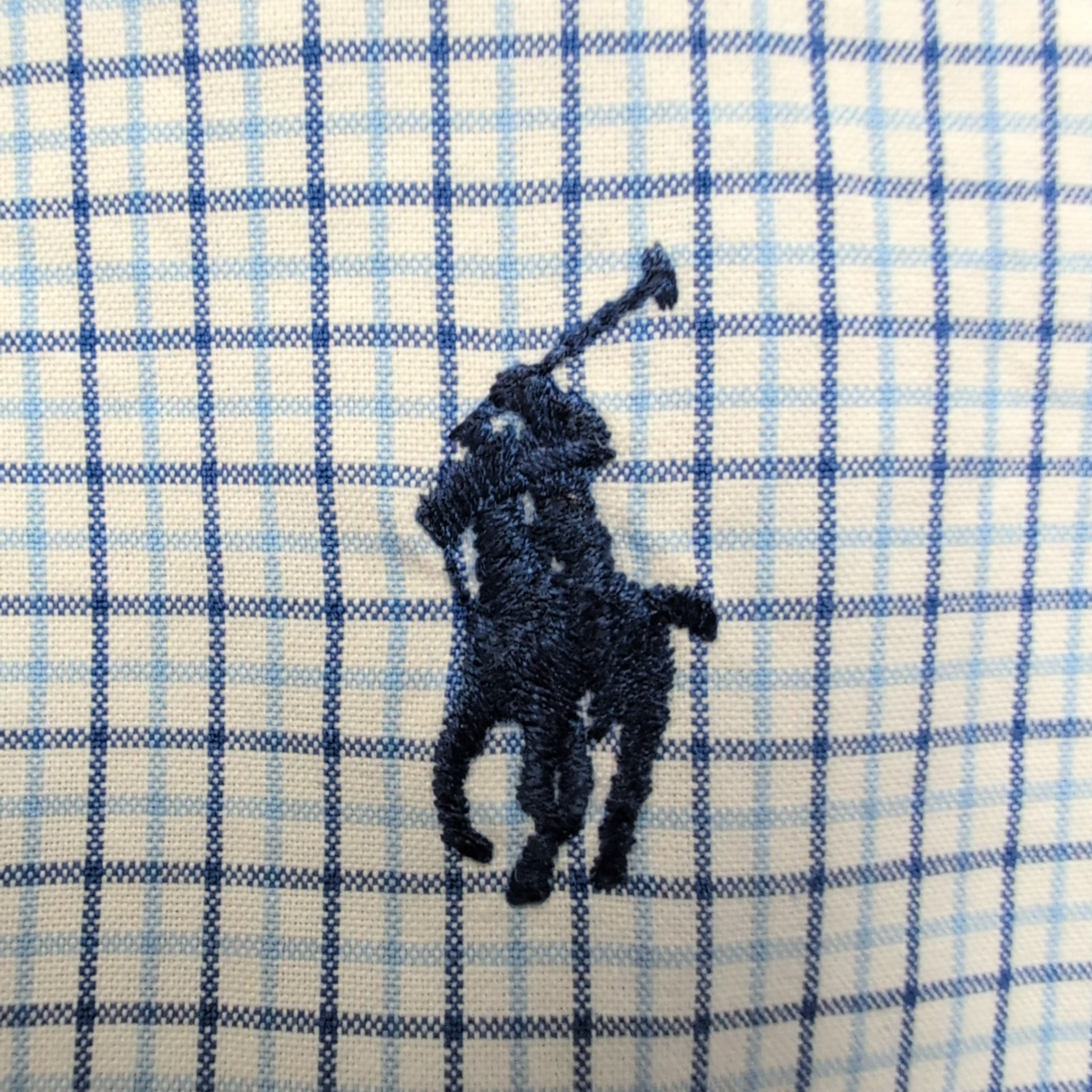 Chemise Ralph Lauren XL LT Bleue Carreaux Classic Fit Shirt Button Down Coton