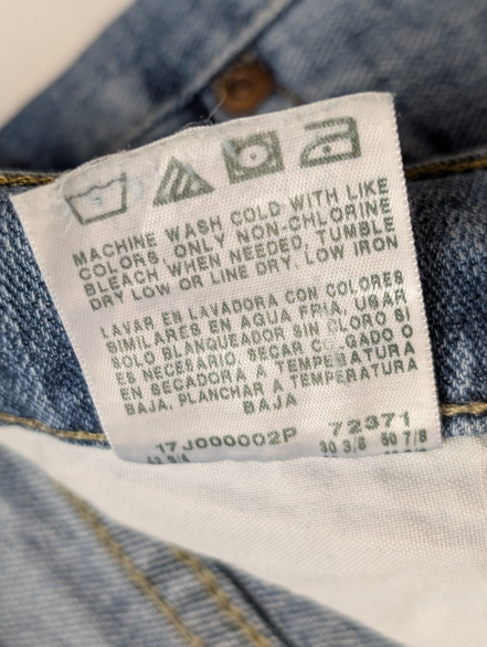 Jean Lee Homme Bleu Patiné Stretch W38 L29 Vintage Original Denim
