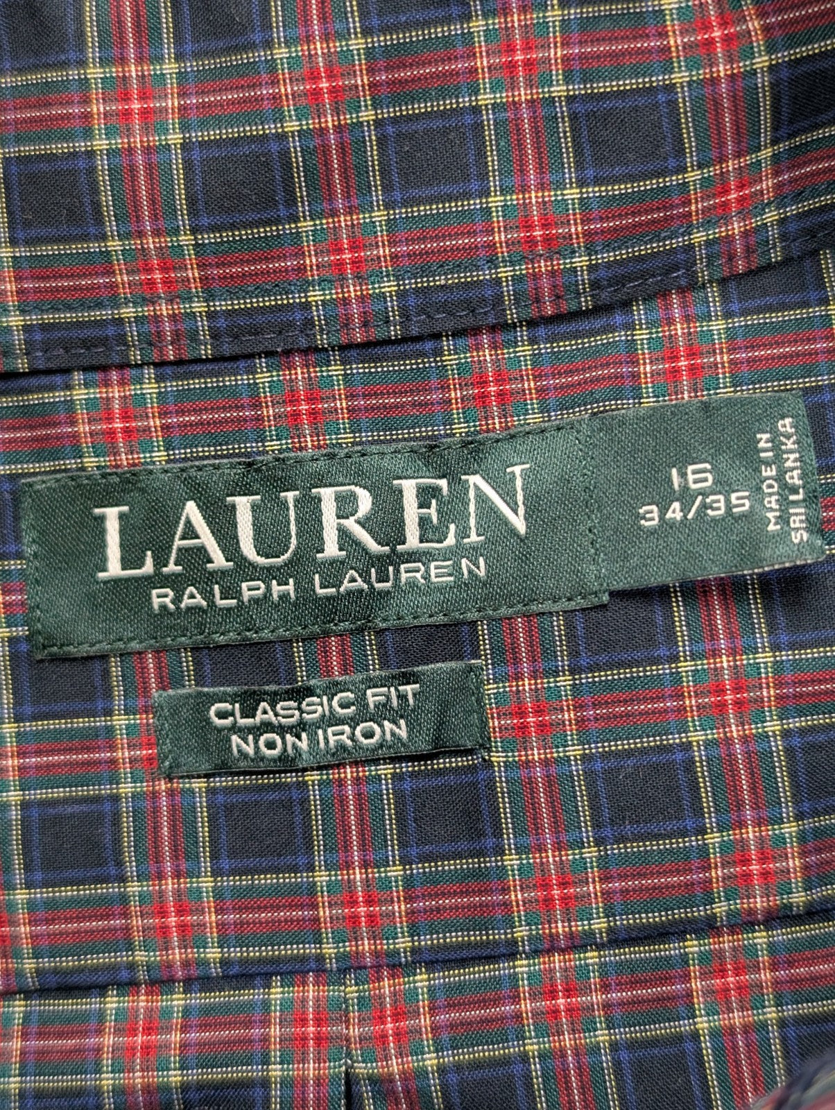 Chemise Lauren Ralph Lauren Sans Repassage Manches Longues Classic Fit Taille L