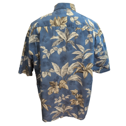 Chemise Hawaïenne Pierre Cardin XXL Coton Made in Korea Vintage Bleu