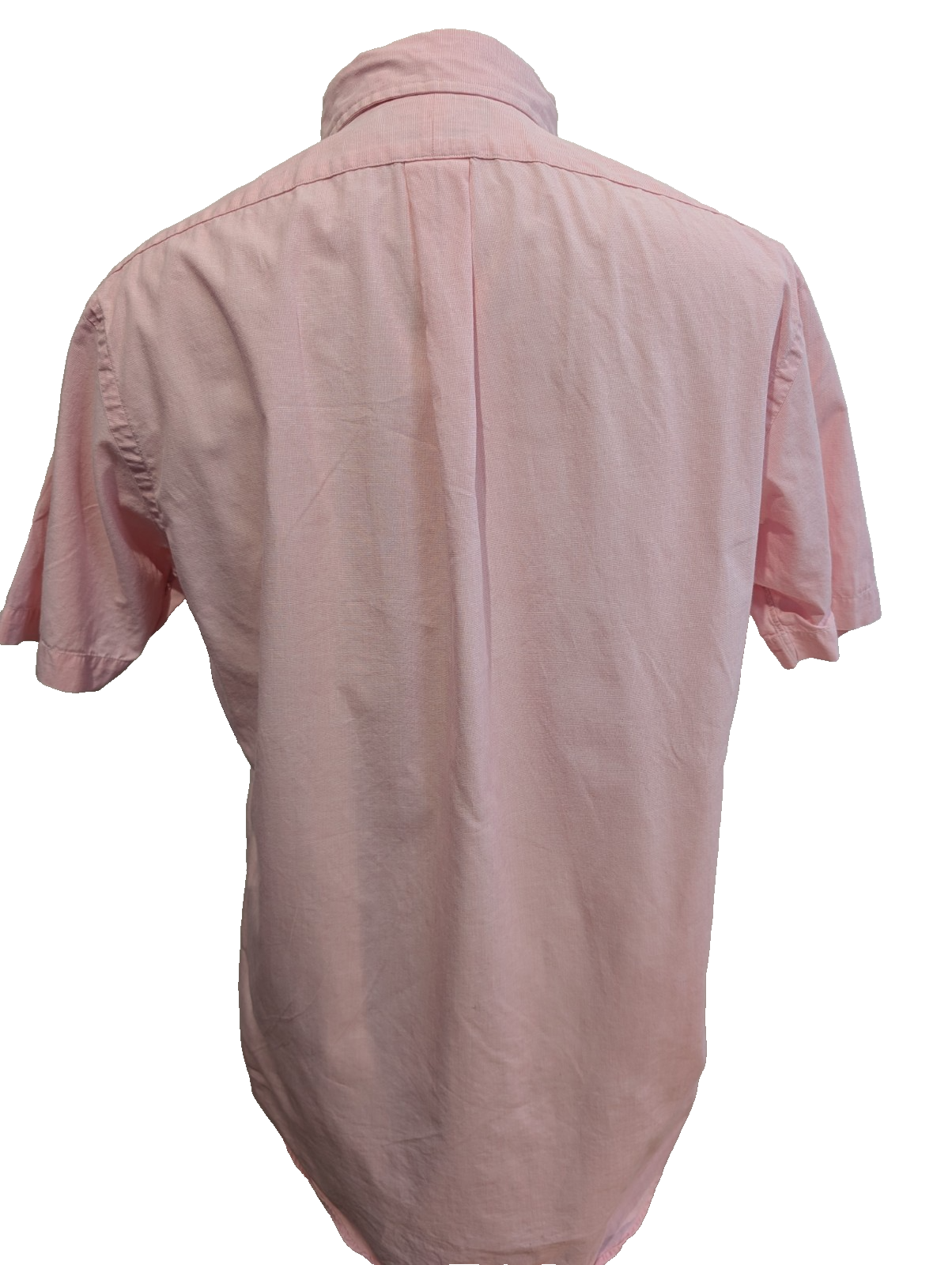 Chemise Ralph Lauren Homme S Manche Courte Rose Classic Fit Logo Bleu Petite Tai