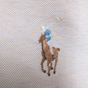 Chemise Ralph Lauren Yarmouth L XL Beige Crème Oxford Coton Logo Marron