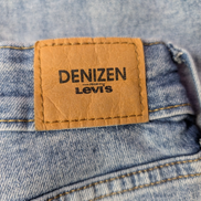 Jean Levi's Denizen Femme Bleu Clair Stretch Rock Troué Ourlet T34 W28