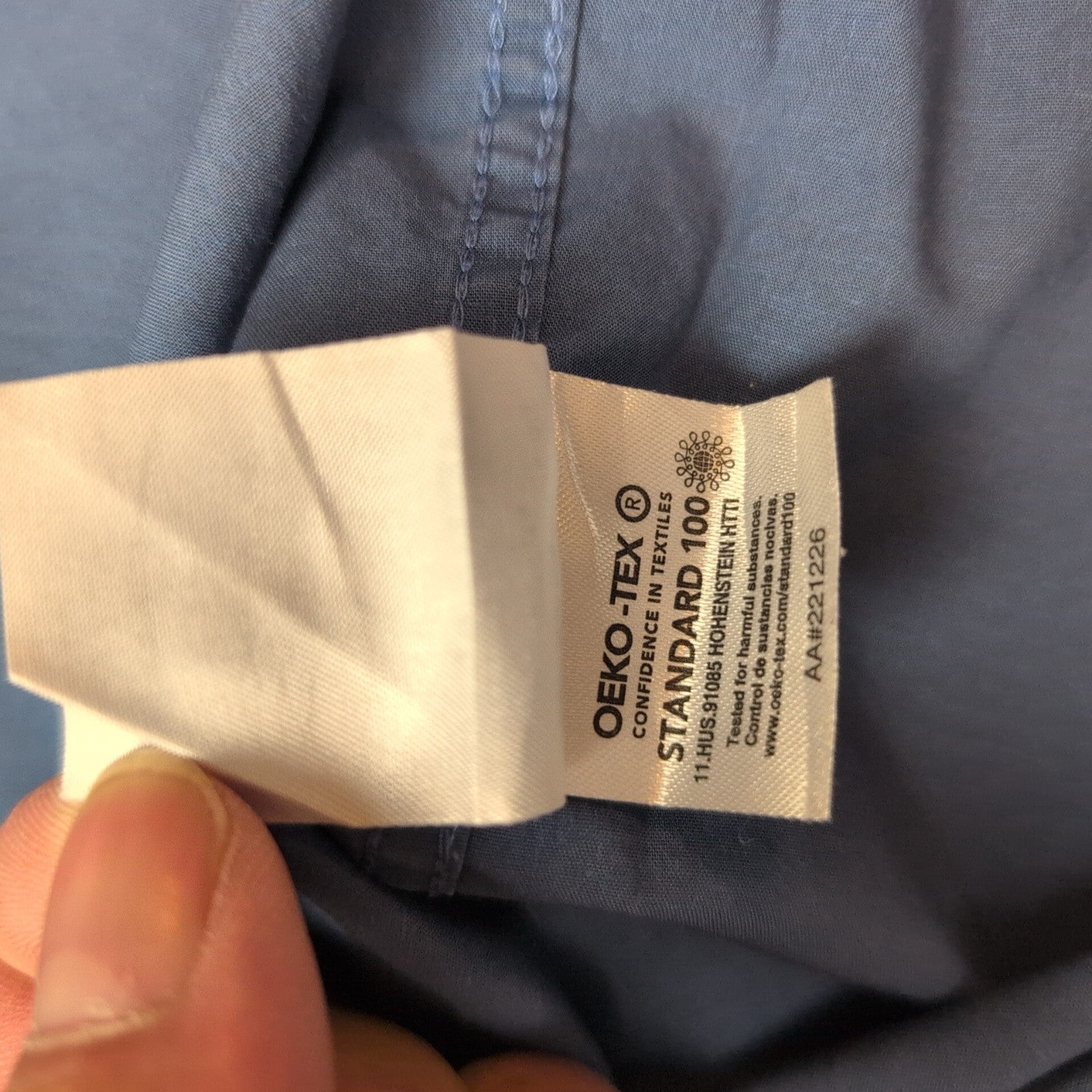 Chemise CALVIN KLEIN Slim Fit XL Bleu Motif Géométrique Stretch Coton
