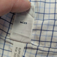Chemise Ralph Lauren blanche à carreaux taille L/XL #2441