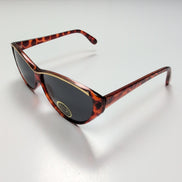 Lunettes de soleil Bar-On® Femmes Marron Effet Bois Liseré Doré Y2K
