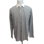 Chemise Polo Ralph Lauren XL Carreaux Noir Col Blanc Sans Logo manches longues