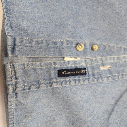 Chemise Lee denim bleu jean manches longues 1 poche M