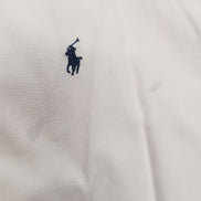 Chemise Ralph Lauren XL Blanche Classic Fit Logo Bleu Button Down Coton Shirt