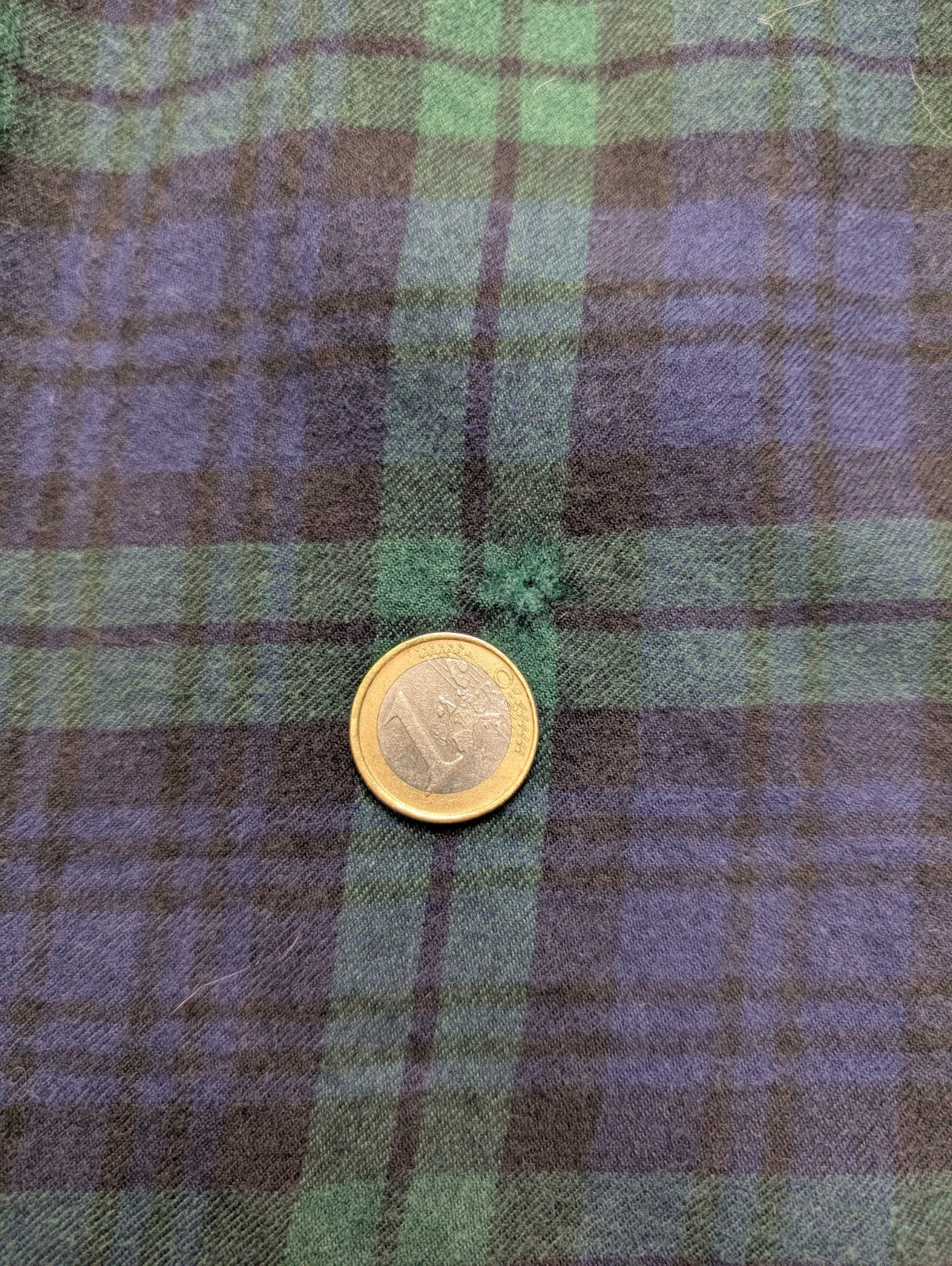 Chemise L.L.Bean T.L Vtg Laine/Coton Flanelle Épaisse Carreaux Bleu Vert