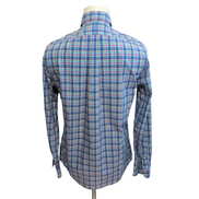 Chemise Ralph Lauren Homme S Bleu Jaune Rose Carreaux Logo Jaune Coton