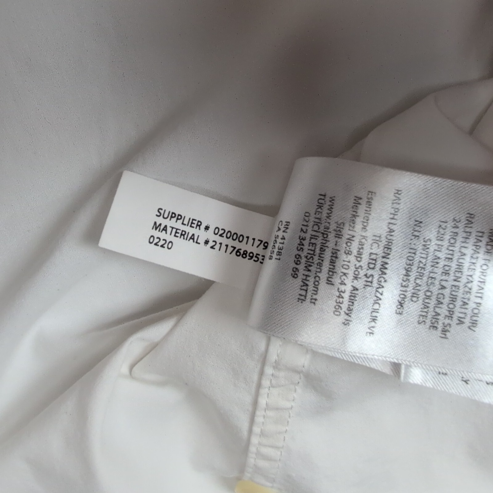 Chemise Polo Ralph Lauren Enfant 12 Ans L Classic Fit Blanche Coton Logo Bleu