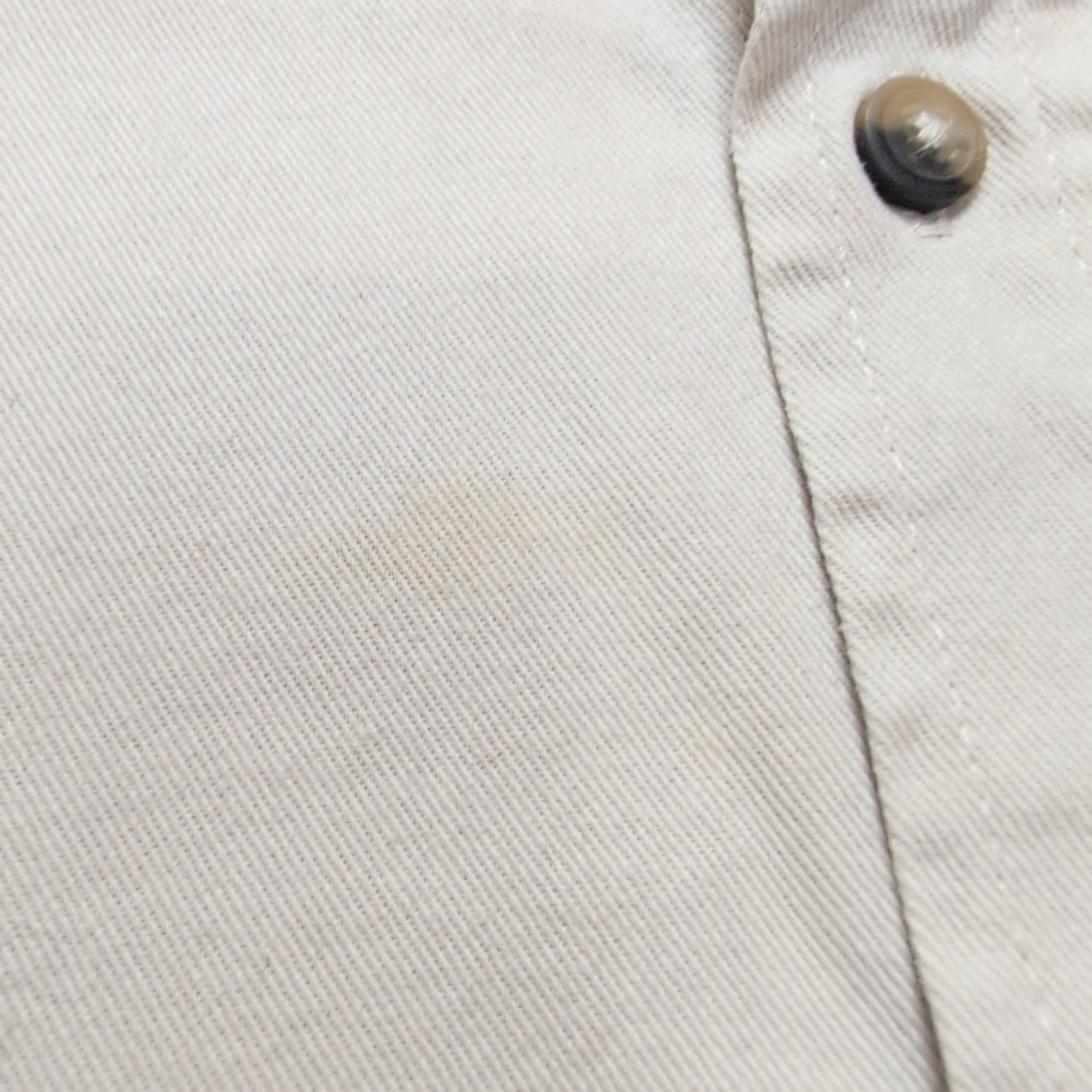 Chemise Wrangler Crème 100% Coton Manches Longues poches Taille M