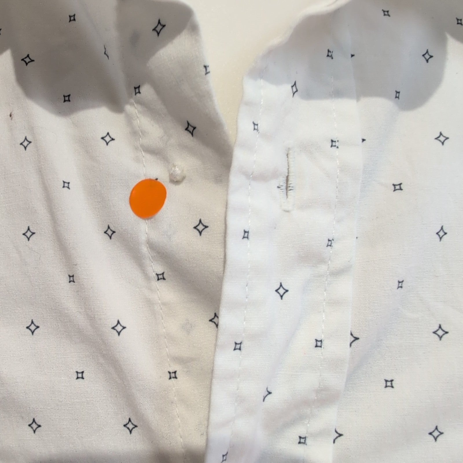 Chemise Wrangler Western Stretch Blanche à Motifs - Taille XL (Coupe Longue)