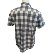 Chemise LEVI'S Homme L Grise et Blanche à Carreaux Manches Courtes