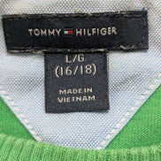Pull sweat Tommy Hilfiger vert 16-18 ans taille L col rond
