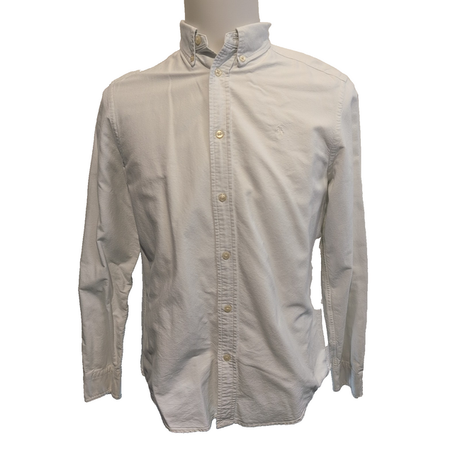 Chemise Ralph Lauren Enfant XL 18-20 Blanche Logo Blanc Button Down Shirt