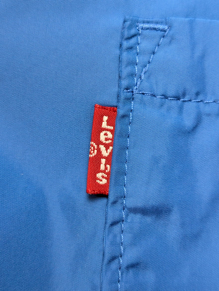 Veste Coach Jacket Levi's XXL Chicago Cubs Coupe-Vent Bleu Rare Vintage |207b