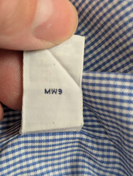 Chemise Polo Ralph Lauren Shirt Blake XL Vichy Bleu Blanc Logo Marine Button Dow