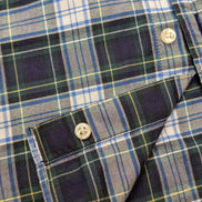 Chemise Polo Ralph Lauren Enfant L 14-16 Ans Carreaux Vert Bleu Logo Jaune