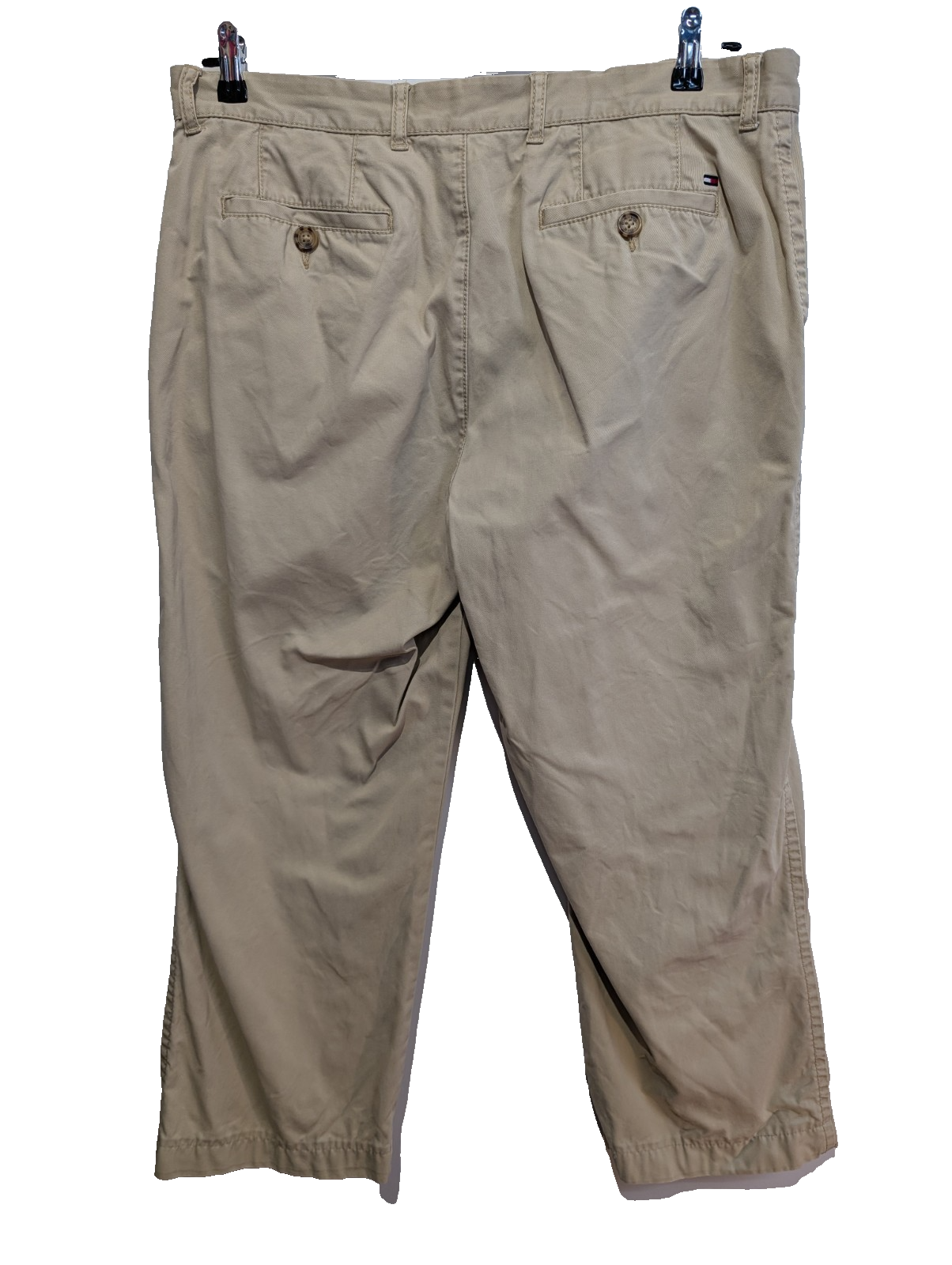 Pantalon Chino TOMMY HILFIGER Beige 👞 Coupe Cropped / Courte Taille W36 (L25)