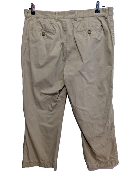 Pantalon Chino TOMMY HILFIGER Beige 👞 Coupe Cropped / Courte Taille W36 (L25)