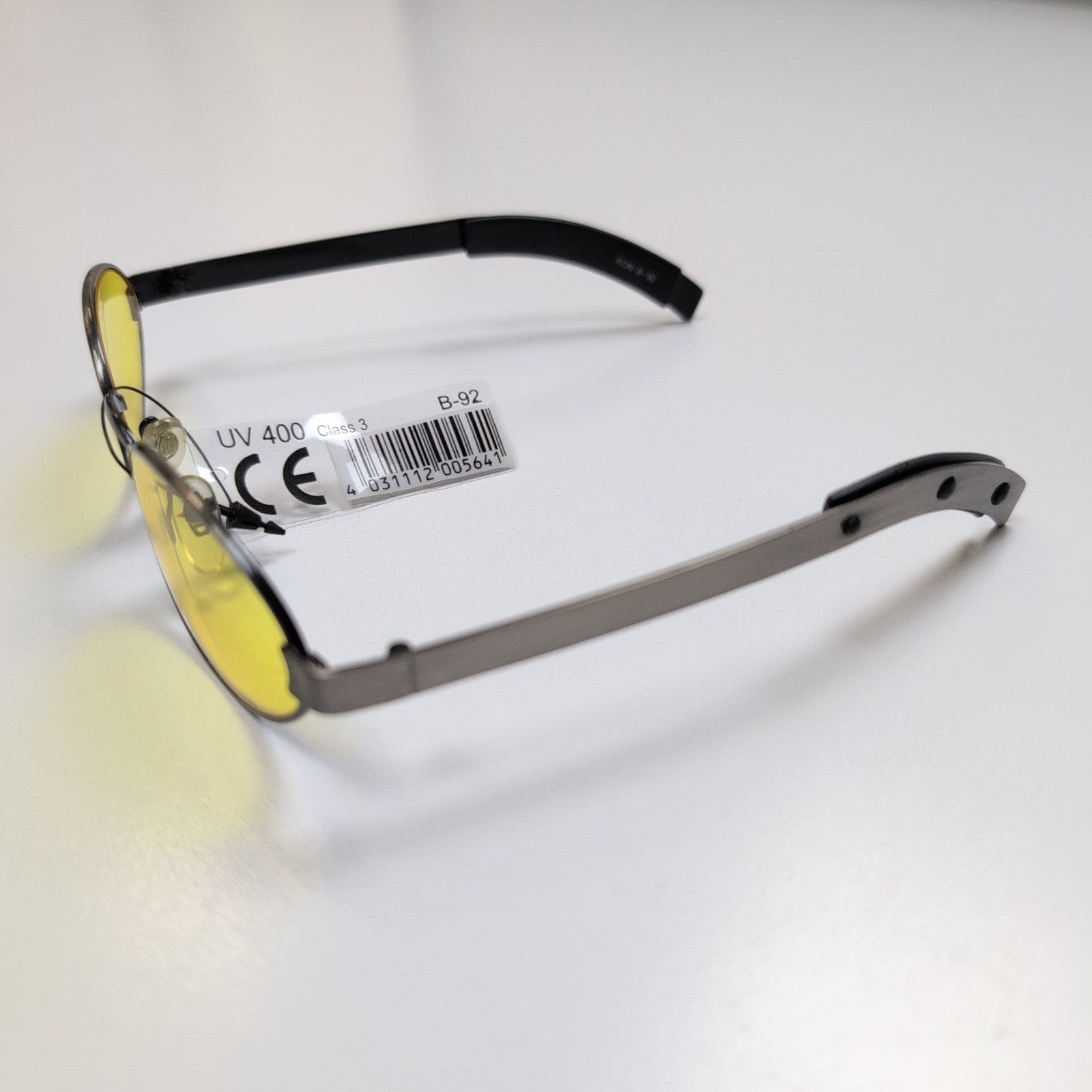 Lunettes de soleil Y2K branche large métal gris brossé robustes 🦾