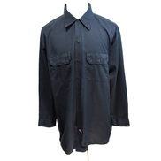 Chemise Dickies XL Bleu Marine uni Workwear Poches Manches longues