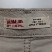Jean Levi's Signature Héritage High Rise Loose Straight Stretch Blanc Cassé T48