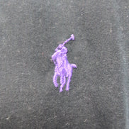 Chemise Ralph Lauren L Noir Logo Violet Classic Fit Button Down Coton Shirt
