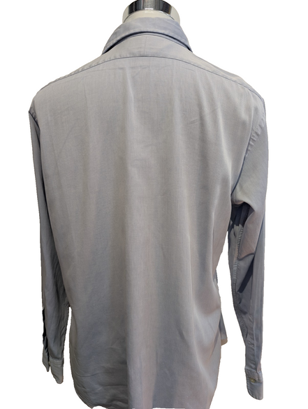 Chemise Polo Ralph Lauren Shirt Andrew M L Rayée Bleu Coton Col Classique
