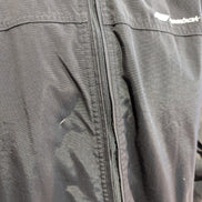 REEBOK Manteau Blouson Vintage Matelassé Noir Gris Capuche Col Taille L | 310BSR