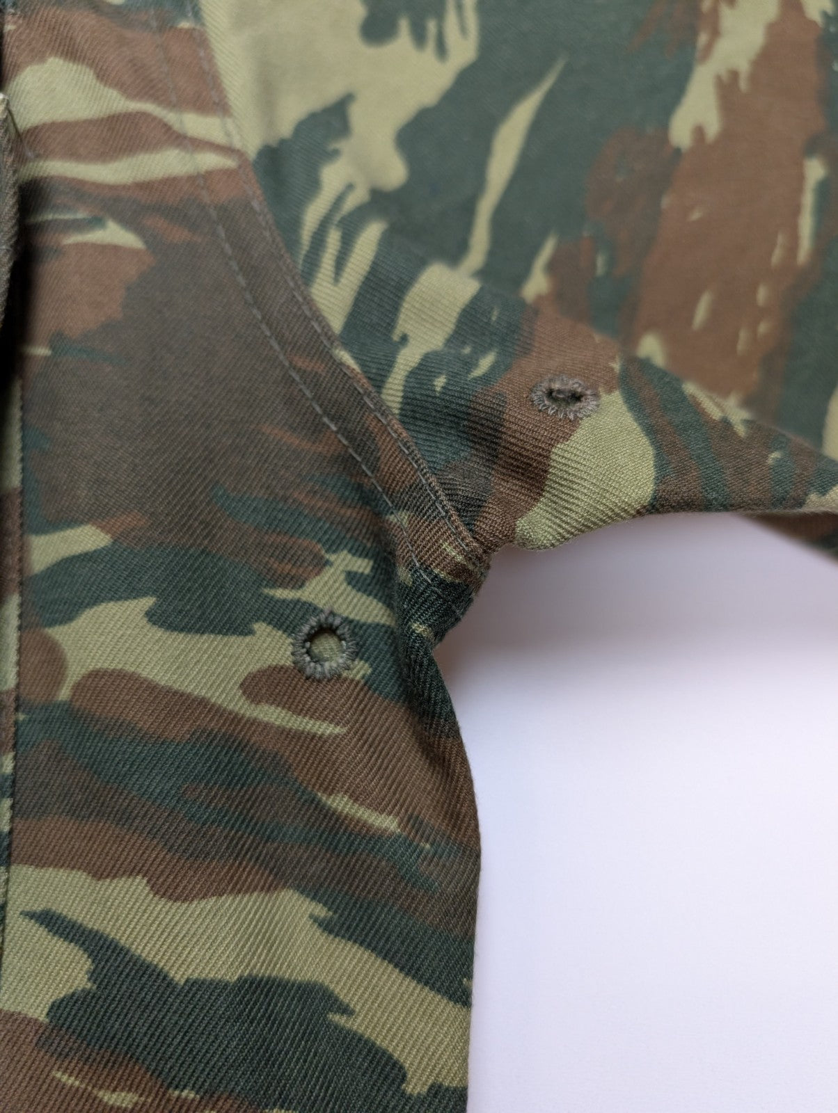 Veste Militaire Combat Armée Grecque Tiger Stripe Manches Longues - Taille M