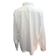 Chemise Wrangler Stretch Blanche à Motifs Petits Points Gris Taille 3XL Tall