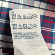 Chemise Tommy Hilfiger Manche Courte Bleue Blanche Rouge Carreaux Taille XL Une