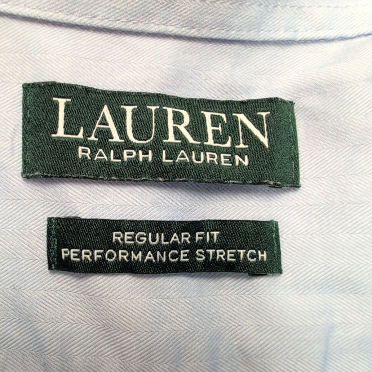 Chemise Lauren Ralph Lauren XL Bleu Rayures Regular Fit Performance Stretch