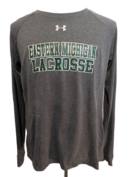 t-shirt Under Armour Eastern Michigan Lacrosse Homme Gris Taille L