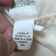 Chemise Old Navy L Crème Coton Lin Rose's California USA Imprimée mch courtes