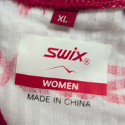T-shirt Running Femme SWIX Race X XL Noir Blanc Rouge Technique