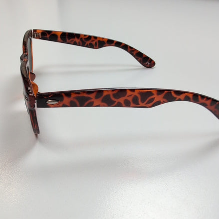 Lunettes de soleil Bar-On Femme Y2K Branche large Carré effet Bois Marron Noir
