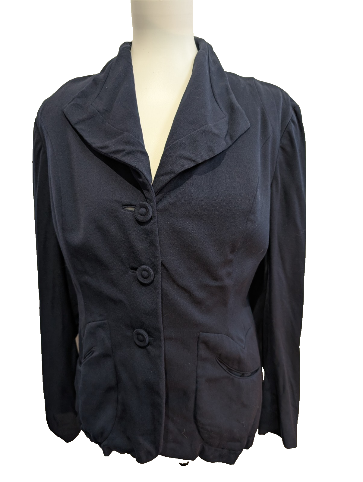 Veste Blazer Wilson's USA bleu marine femme taille S vintage