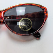 Lunettes de soleil Bar-On® Femmes Marron Effet Bois Liseré Doré Y2K